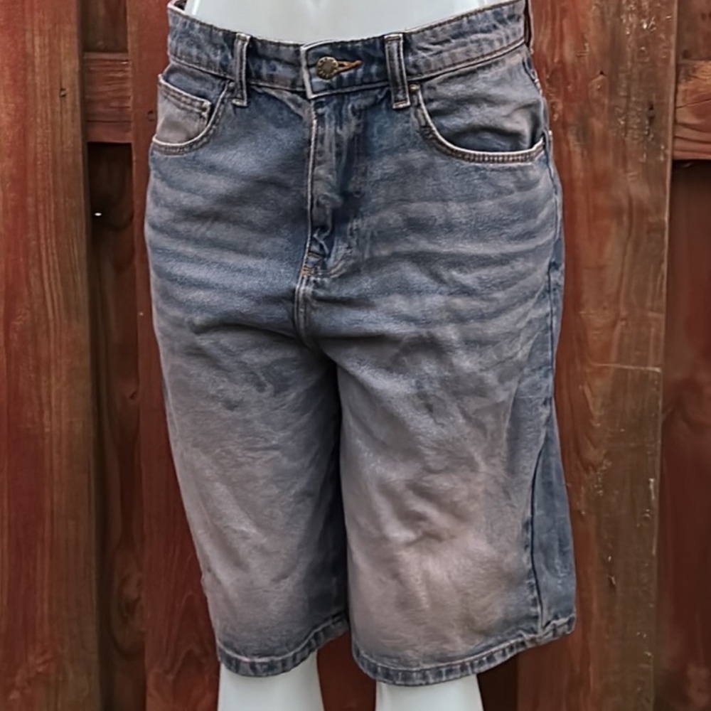 ASOS Vintage Wash Blue Jean Shorts for Men Size 30W